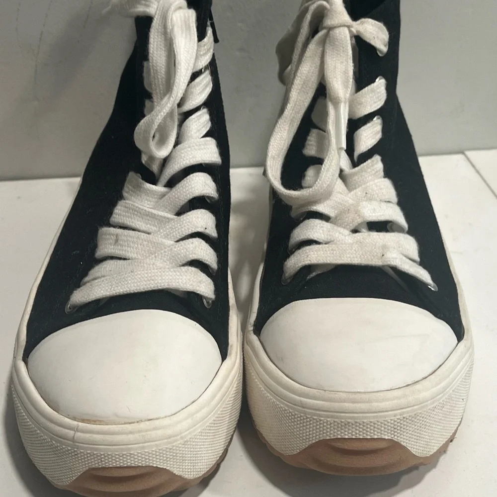 Girls High Top Platform Sneakers size 3 - Picture 5 of 8